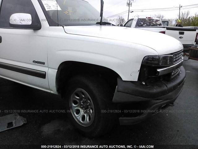 2GCEK19T2Y1185848 - 2000 CHEVROLET SILVERADO K1500 WHITE photo 6