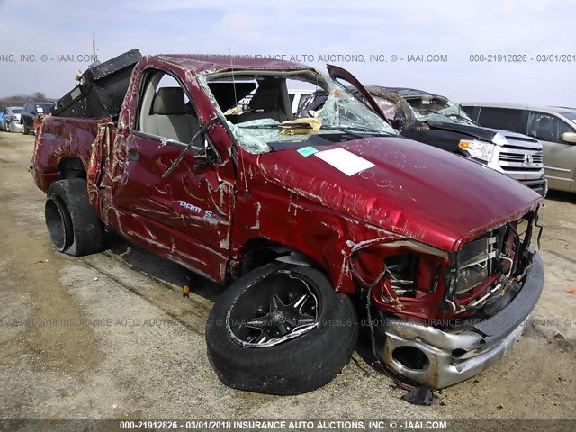 1D7HA16K87J598749 - 2007 DODGE RAM 1500 ST RED photo 1