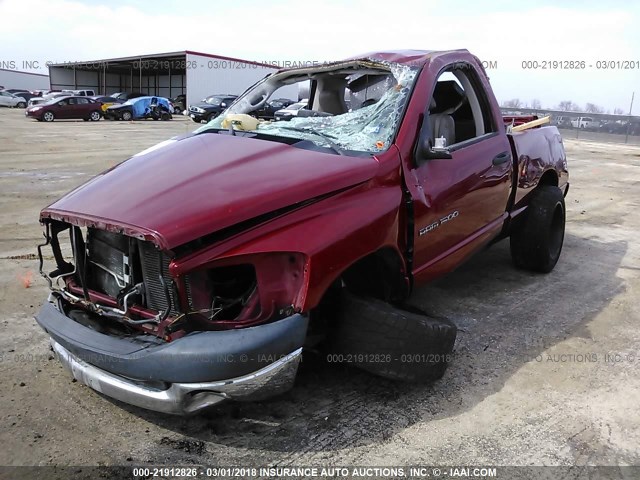 1D7HA16K87J598749 - 2007 DODGE RAM 1500 ST RED photo 2