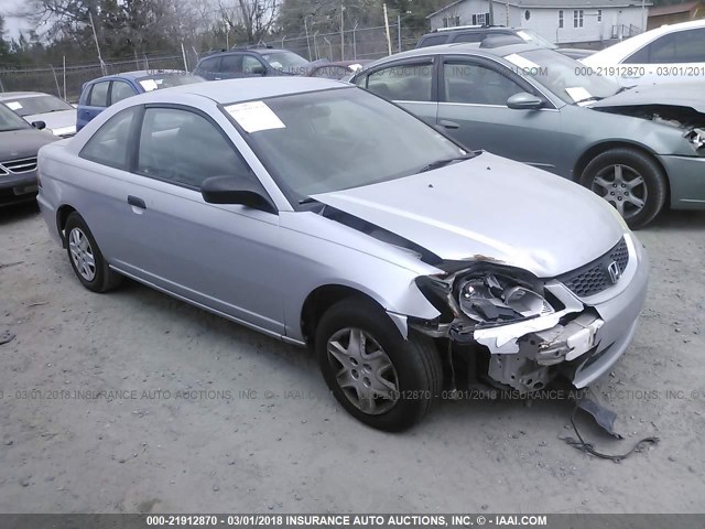1HGEM22194L009023 - 2004 HONDA CIVIC DX VP SILVER photo 1