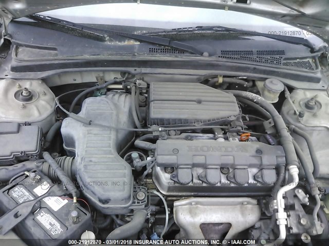 1HGEM22194L009023 - 2004 HONDA CIVIC DX VP SILVER photo 10