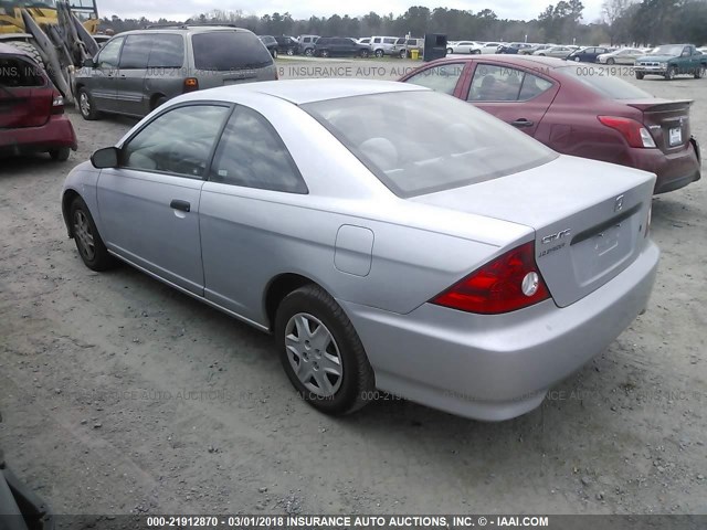 1HGEM22194L009023 - 2004 HONDA CIVIC DX VP SILVER photo 3