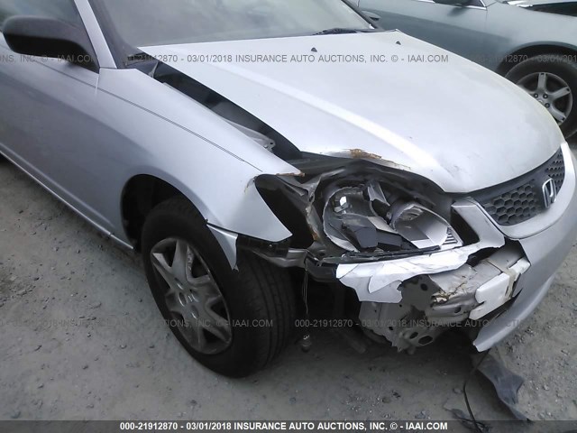 1HGEM22194L009023 - 2004 HONDA CIVIC DX VP SILVER photo 6