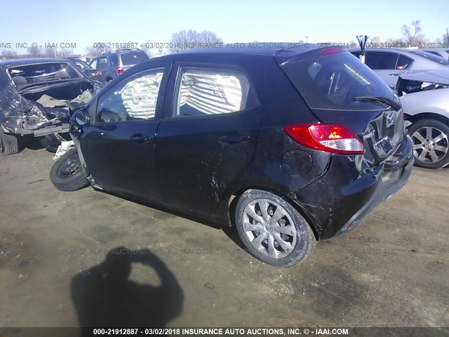 JM1DE1KYXD0170397 - 2013 MAZDA MAZDA2 BLACK photo 3