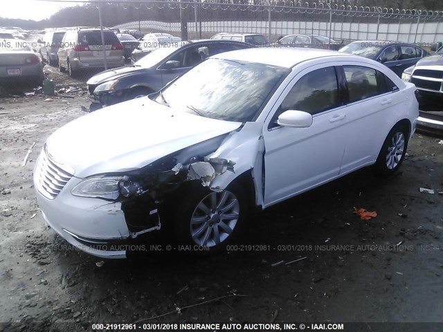 1C3CCBBB3DN745322 - 2013 CHRYSLER 200 TOURING WHITE photo 2