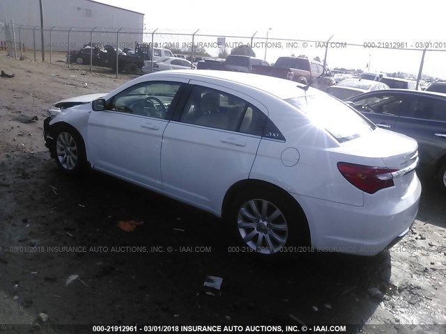 1C3CCBBB3DN745322 - 2013 CHRYSLER 200 TOURING WHITE photo 3