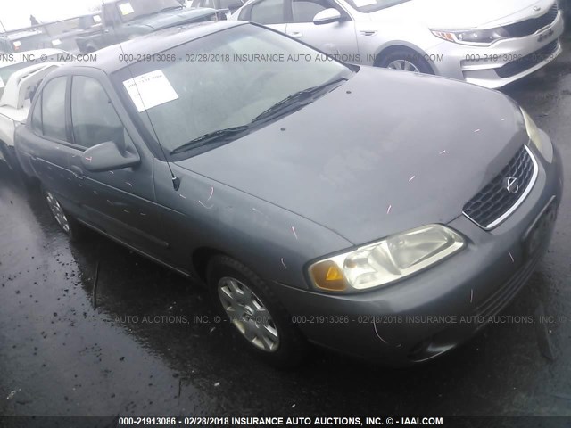 3N1CB51D1YL324825 - 2000 NISSAN SENTRA XE/GXE GRAY photo 1