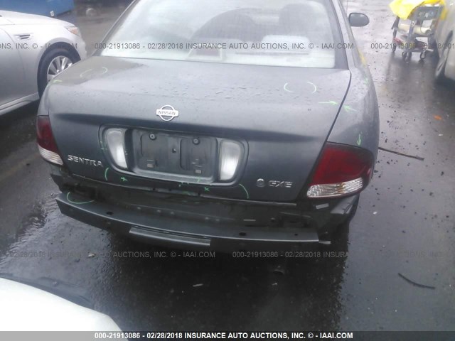 3N1CB51D1YL324825 - 2000 NISSAN SENTRA XE/GXE GRAY photo 6