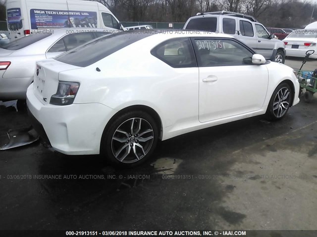 JTKJF5C72E3075239 - 2014 TOYOTA SCION TC 白色 照片 4