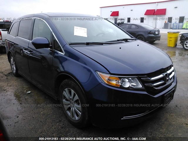 5FNRL5H65GB035844 - 2016 HONDA ODYSSEY EXL ლურჯი ფოტო 1