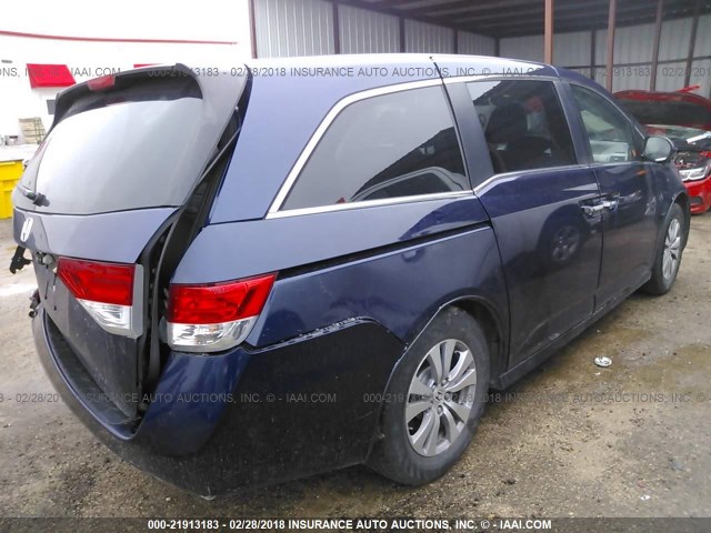 5FNRL5H65GB035844 - 2016 HONDA ODYSSEY EXL ლურჯი ფოტო 4