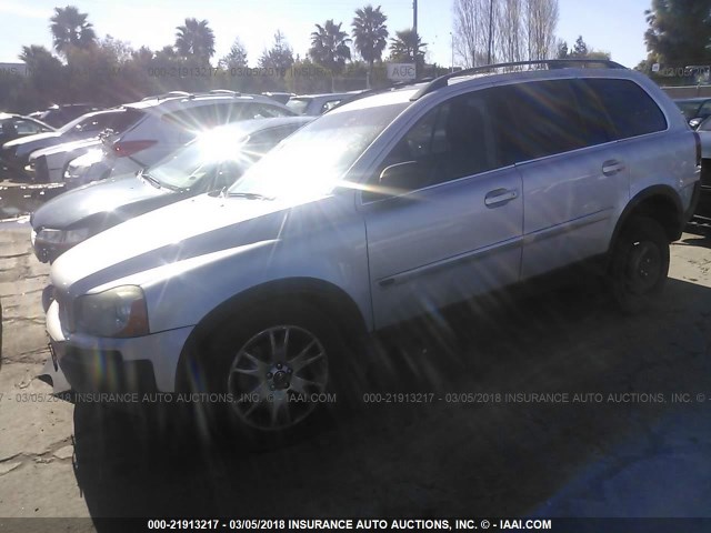 YV1CZ852X51183446 - 2005 VOLVO XC90 V8 SILVER photo 2