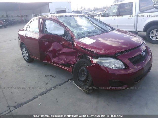 JTDBL40E399058096 - 2009 TOYOTA COROLLA LE/XLE RED photo 1