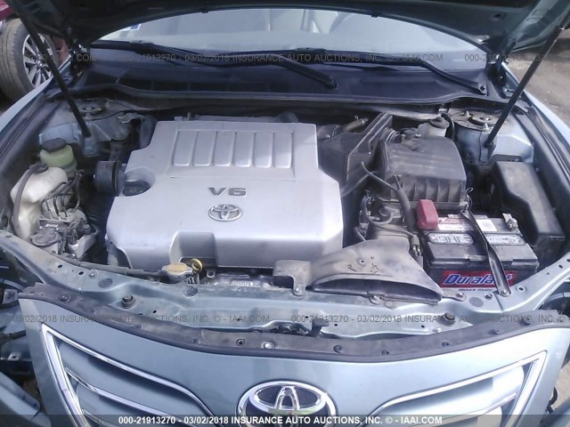 4T1BK3EK5AU606155 - 2010 TOYOTA CAMRY SE/LE/XLE TEAL photo 10