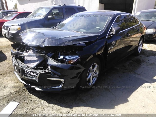 1G1ZB5ST4HF273353 - 2017 CHEVROLET MALIBU LS 黑色 照片 2