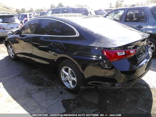 1G1ZB5ST4HF273353 - 2017 CHEVROLET MALIBU LS 黑色 照片 3