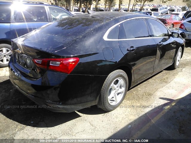 1G1ZB5ST4HF273353 - 2017 CHEVROLET MALIBU LS 黑色 照片 4