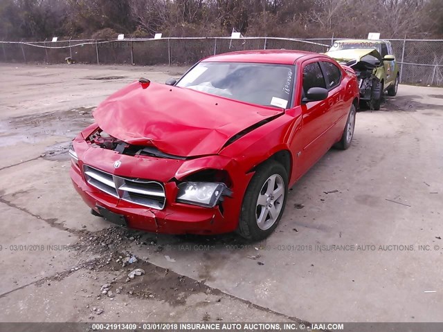 2B3LK33V99H503441 - 2009 DODGE CHARGER SXT RED photo 2