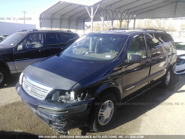 1GNDX03E41D105596 - 2001 CHEVROLET VENTURE BLUE photo 2