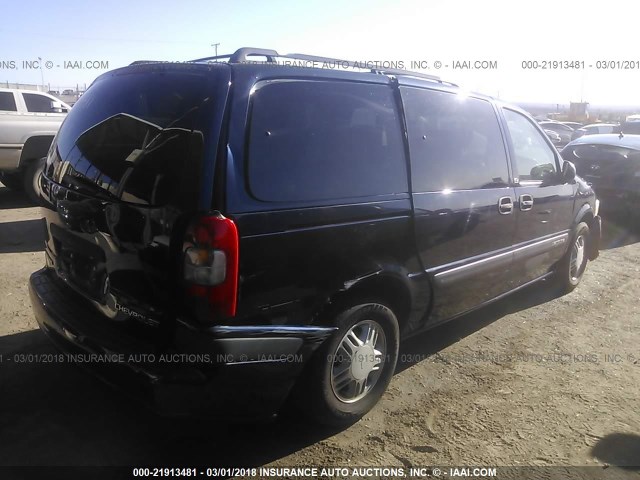 1GNDX03E41D105596 - 2001 CHEVROLET VENTURE BLUE photo 4