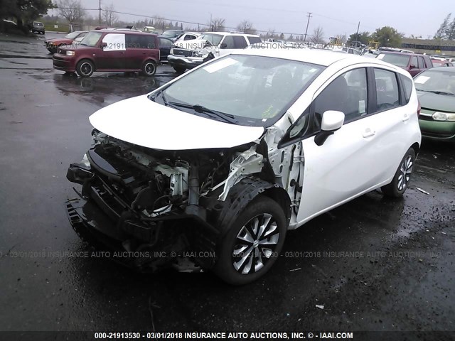 3N1CE2CP5FL419446 - 2015 NISSAN VERSA NOTE S/S PLUS/SV/SL/SR WHITE photo 2