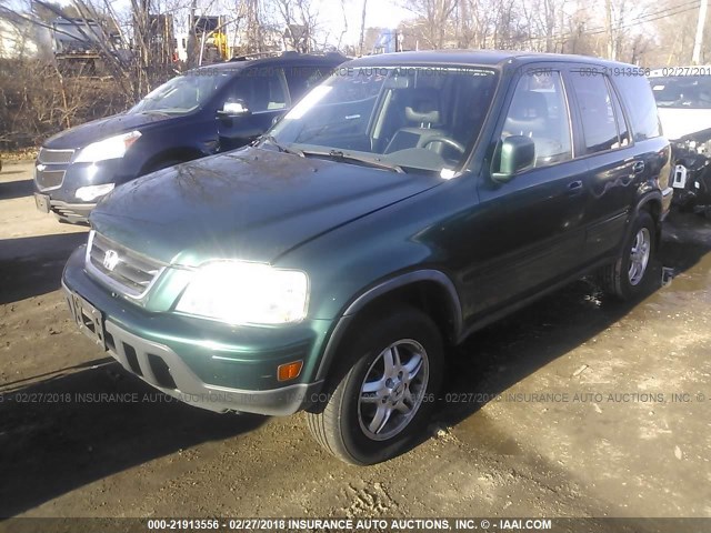 JHLRD18741S004208 - 2001 HONDA CR-V SE/LE GREEN photo 2