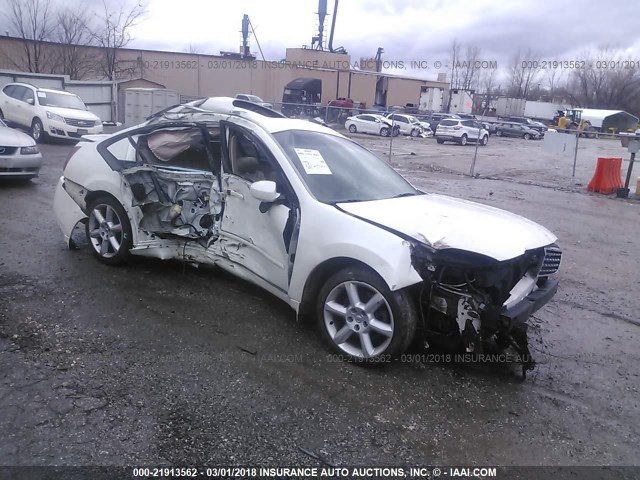 1N4BA41E35C867346 - 2005 NISSAN MAXIMA SE/SL WHITE photo 1