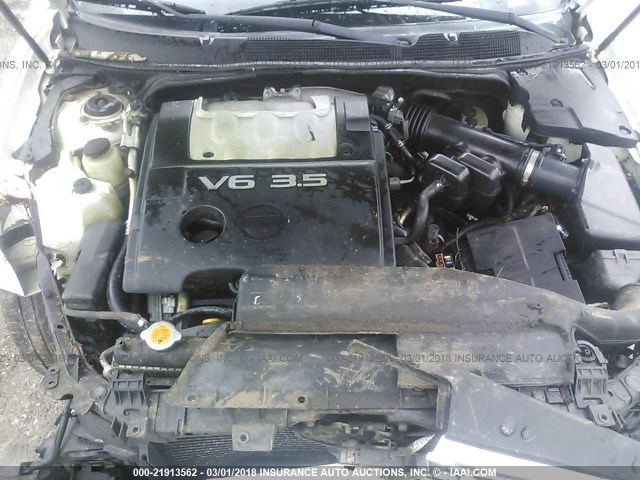 1N4BA41E35C867346 - 2005 NISSAN MAXIMA SE/SL WHITE photo 10