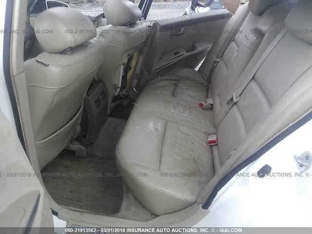 1N4BA41E35C867346 - 2005 NISSAN MAXIMA SE/SL WHITE photo 8