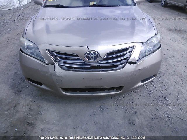 JTNBB46K173037386 - 2007 TOYOTA CAMRY NEW GENERAT HYBRID GOLD photo 6