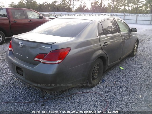 4T1BK36B36U137735 - 2006 TOYOTA AVALON XL/XLS/TOURING/LIMITED GRAY photo 4