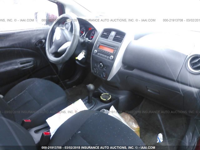 3N1CE2CP7FL398406 - 2015 NISSAN VERSA NOTE S/S PLUS/SV/SL/SR RED photo 5