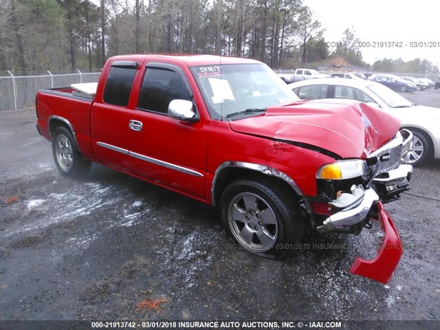 1GTEC19T07Z112996 - 2007 GMC NEW SIERRA C1500 RED photo 1