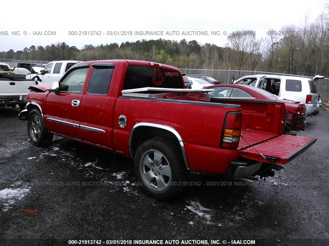 1GTEC19T07Z112996 - 2007 GMC NEW SIERRA C1500 RED photo 3