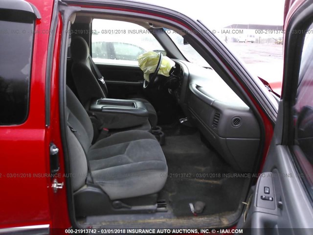 1GTEC19T07Z112996 - 2007 GMC NEW SIERRA C1500 RED photo 5