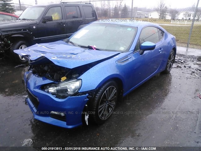 JF1ZCAB14D1602674 - 2013 SUBARU BRZ 2.0 PREMIUM BLUE photo 2