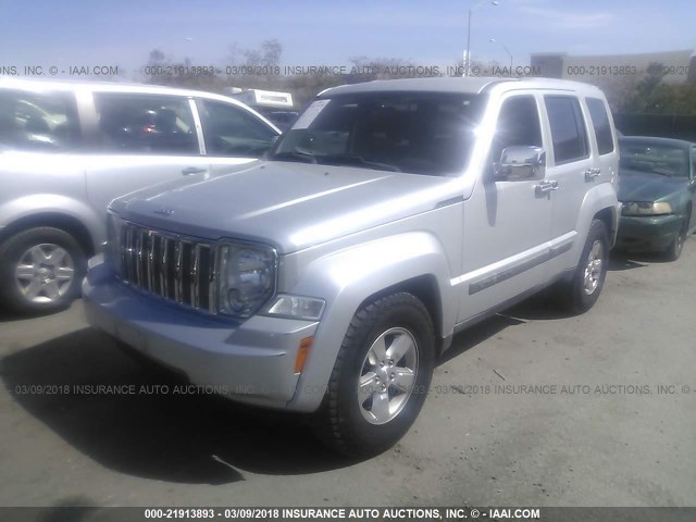 1J4PP2GK7BW552974 - 2011 JEEP LIBERTY SPORT SILVER photo 2