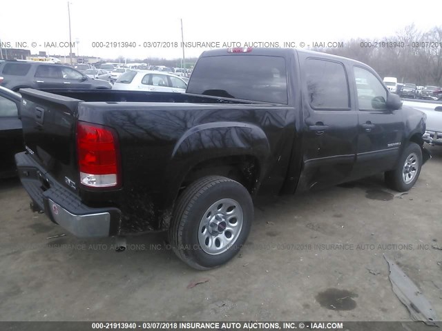 3GTEC13C39G214594 - 2009 GMC SIERRA C1500/C1500 SL BLACK photo 4