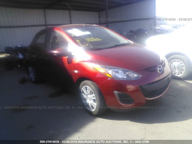 JM1DE1KZ8E0179352 - 2014 MAZDA MAZDA2 SPORT RED photo 1