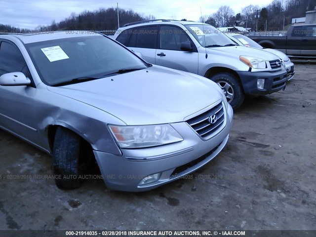 5NPEU46C69H421384 - 2009 HYUNDAI SONATA SE/LIMITED SILVER photo 6