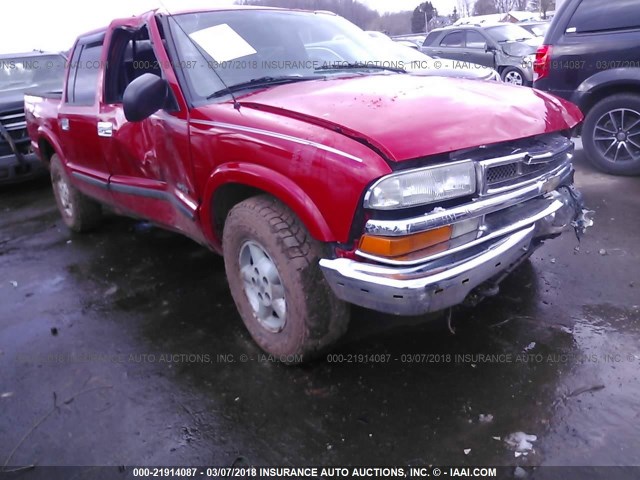 1GCDT13W32K225888 - 2002 CHEVROLET S TRUCK S10 RED photo 1