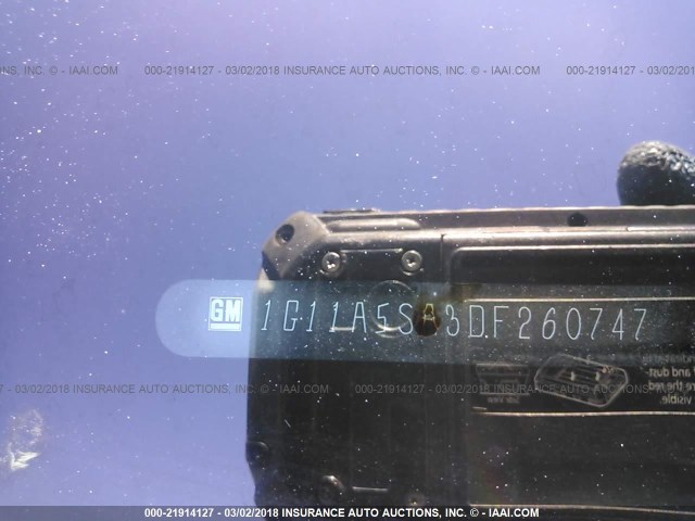 1G11A5SA3DF260747 - 2013 CHEVROLET MALIBU LS ვერცხლისფერი ფოტო 9