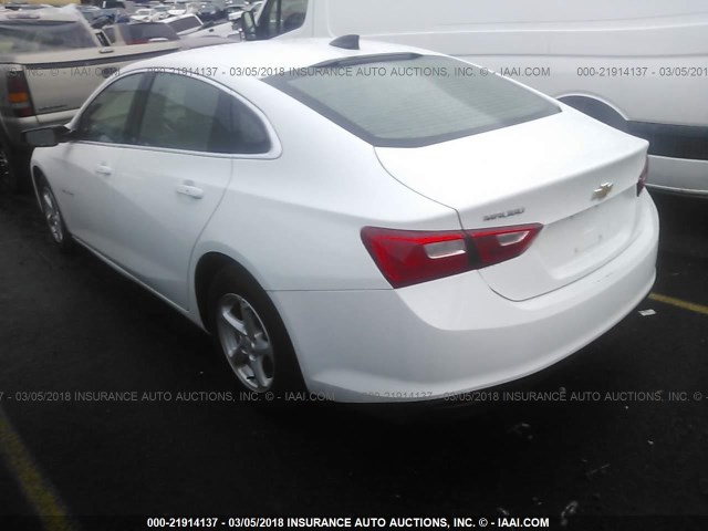 1G1ZB5ST6HF227927 - 2017 CHEVROLET MALIBU LS 白色 照片 3