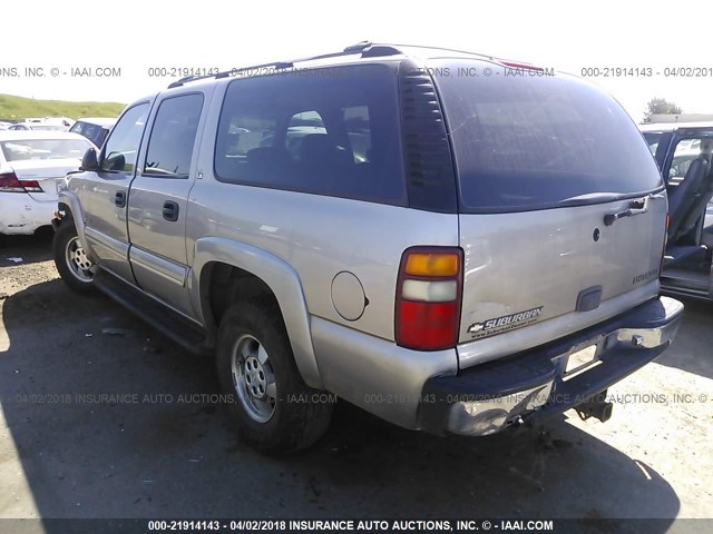 3GNEC16T5YG226747 - 2000 CHEVROLET SUBURBAN C1500 BEIGE photo 3