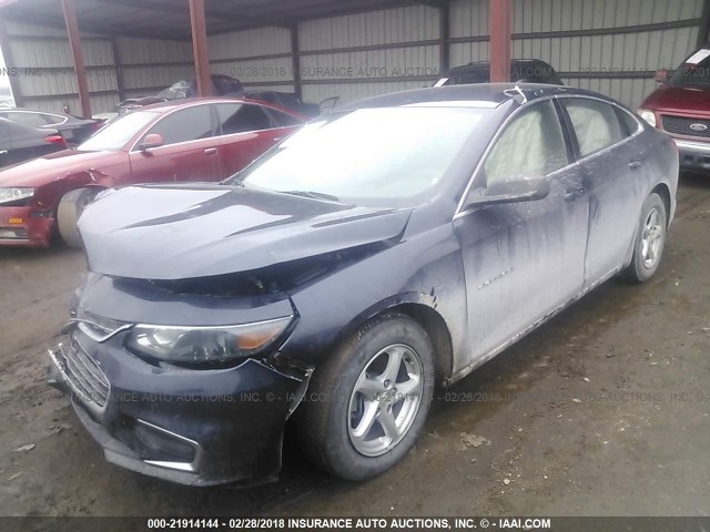 1G1ZB5ST1GF313404 - 2016 CHEVROLET MALIBU LS ლურჯი ფოტო 2