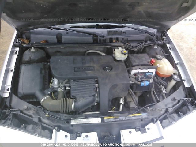 1G8AJ52F95Z126760 - 2005 SATURN ION LEVEL 2 SILVER photo 10