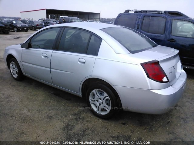 1G8AJ52F95Z126760 - 2005 SATURN ION LEVEL 2 SILVER photo 3