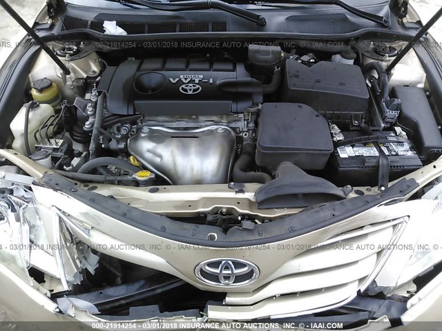 4T4BF3EK9AR060437 - 2010 TOYOTA CAMRY SE/LE/XLE GOLD photo 10