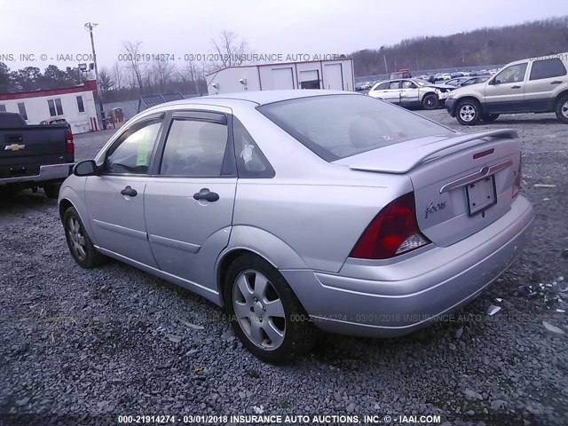 1FAHP38341W370872 - 2001 FORD FOCUS ZTS SILVER photo 3