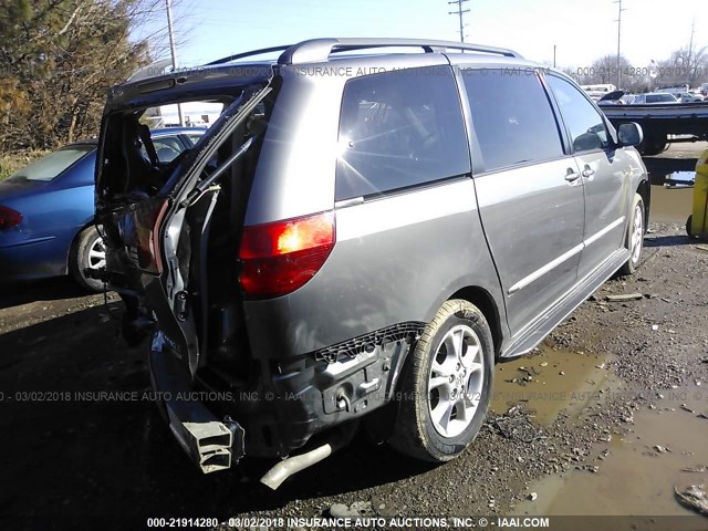 5TDZA22C65S323688 - 2005 TOYOTA SIENNA XLE/XLE LIMITED GRAY photo 4